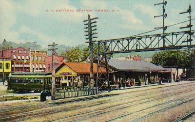 NY Central Railroad Station, Fonda, N.Y.